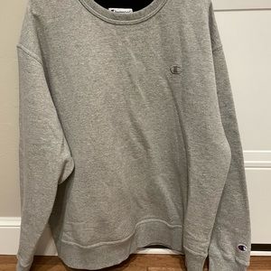 Grey Champion brand sweatshirt; size XL